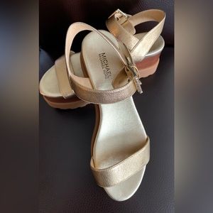 Michael Kors platform wedge sandals